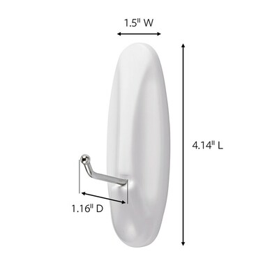 Command Large Wire Hook, White (17069-ES)