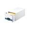 Bankers Box Stor/Drawer Steel File Storage Drawers, Legal Size, White/Blue, 6/Carton (00312)