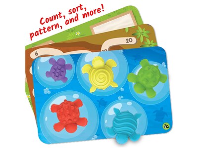 hand2mind Tactile Turtles Math Activity Set, Assorted Colors (95328)