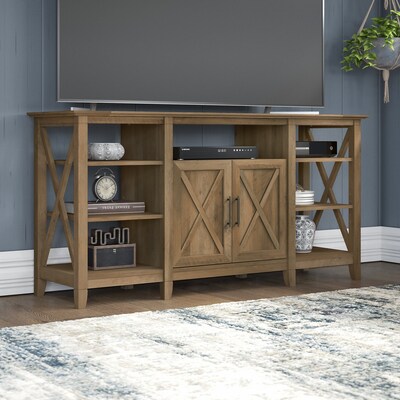 Bush Furniture Key West Console TV Stand, Screens up to 65", Reclaimed Pine (KWV160RCP-03)