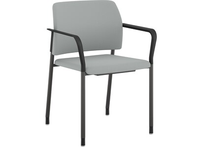 HON Accommodate Vinyl Upholstered Guest Stacking Chair, Flint/Textured Charcoal, 2/Pack (HSGS6.F.E.S