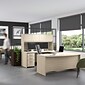 Bush Business Furniture Studio C 72"W Bow Front Desk, Natural Elm (SCD172NE)