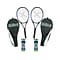 Xcello Sports 2-Player Aluminum Tennis Racket Set, Multicolor (XS-T-RS-23)