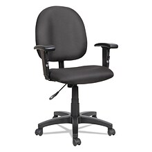 Alera® Essentia Series Height Adjustable Arm Acrylic Swivel Task Chair, Black (ALEVTA4810)