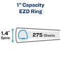 Avery Heavy Duty 1 3-Ring View Binders, One Touch EZD Ring, Navy Blue (79809)