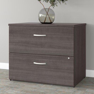 Bush Business Furniture Studio A 2-Drawer Lateral File Cabinet, Locking, Letter/Legal, Storm Gray, 3