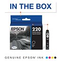 Epson T220 Black Standard Yield Ink Cartridge   (T220120-S)