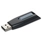 Verbatim Store 'n' Go V3 8GB USB 3.2 Type A Flash Drive, Black/Gray (49171)