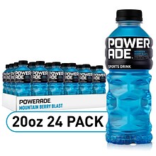 Powerade Mountain Berry Blast Liquid Sports Drink, 20 Fl. Oz., 24/Carton (00049000007909)