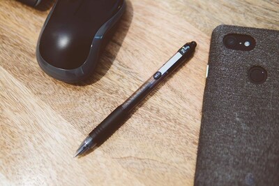 Zebra Z-Grip Retractable Ballpoint Pen, Medium Point, 1.0mm, Black Ink, Dozen (22210)