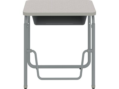 Safco AlphaBetter 28 Student Desk, Pebble Gray (1224GR)