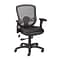 Quill Brand® Corvair Mesh Back Luxura Faux Leather Computer and Desk Chair, Black (23097)