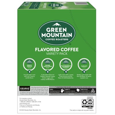 Green Mountain Variety Pack Coffee Keurig® K-Cup® Pods, Light Roast, 24/Box (5000374160)