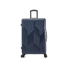 InUSA Drip Polycarbonate/ABS Large Suitcase, Blue (IUDRI00L-BLU)