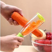 Vegetable Peeler with Built-In Container