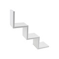 V-Light 3-Shelf Wall-Mounted Ladder-Style Unit, 17.25, White (VW161006W)