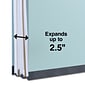 Quill Brand® Recycled Pressboard Classification Folders, 2-Partitions, 6-Fasteners, Legal, Lt Blue, 15/Box (761903)