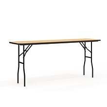 Flash Furniture Gael Training Room Table, 72 x 18, Natural Wood Grain (YTWTFT18X72TBL)