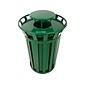 Alpine Industries Stainless Steel Outdoor Trash Can with Rain Bonnet Lid, 38-Gallon, Green (ALP479-38-1-GRN-MKTCOPY)