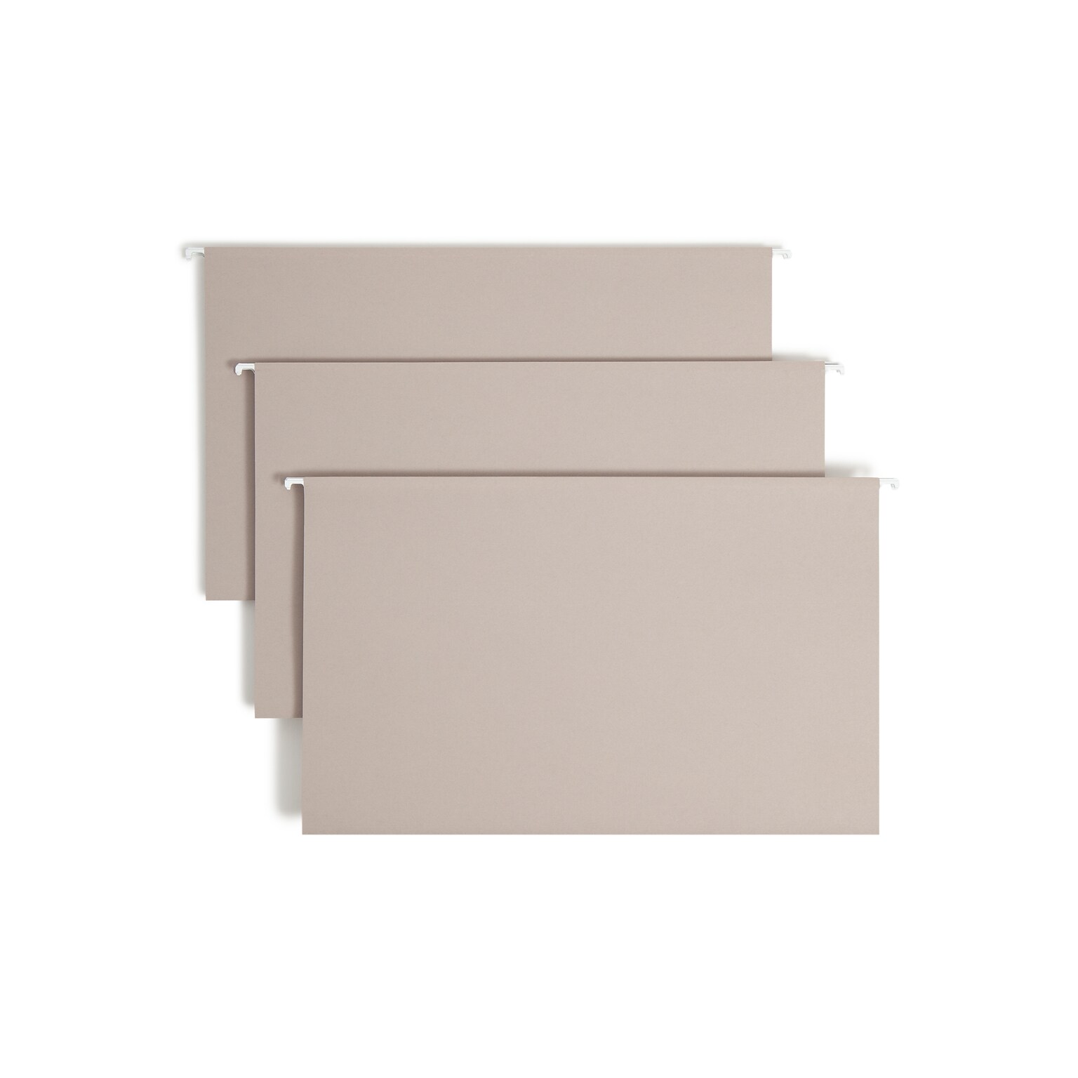 Smead Heavy Duty TUFF Recycled Hanging File Folder, 3-Tab Tab, Legal Size, Steel Gray, 18/Box (64093)