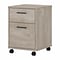 Bush Furniture 2-Drawer Mobile Vertical File Cabinet, Letter Size, 22.28H x 15.51W x 15.74D, Wash