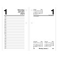2024 AT-A-GLANCE 6 x 3.5 Daily Desk Calendar Refill, White/Black (E717-50-24)