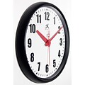 Infinity Instruments 15 Impact Commercial Analog Wall Clock, Black
