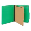 Quill Brand® 2/5-Cut Tab Pressboard Classification File Folders, 1-Partition, 4-Fasteners, Letter, G