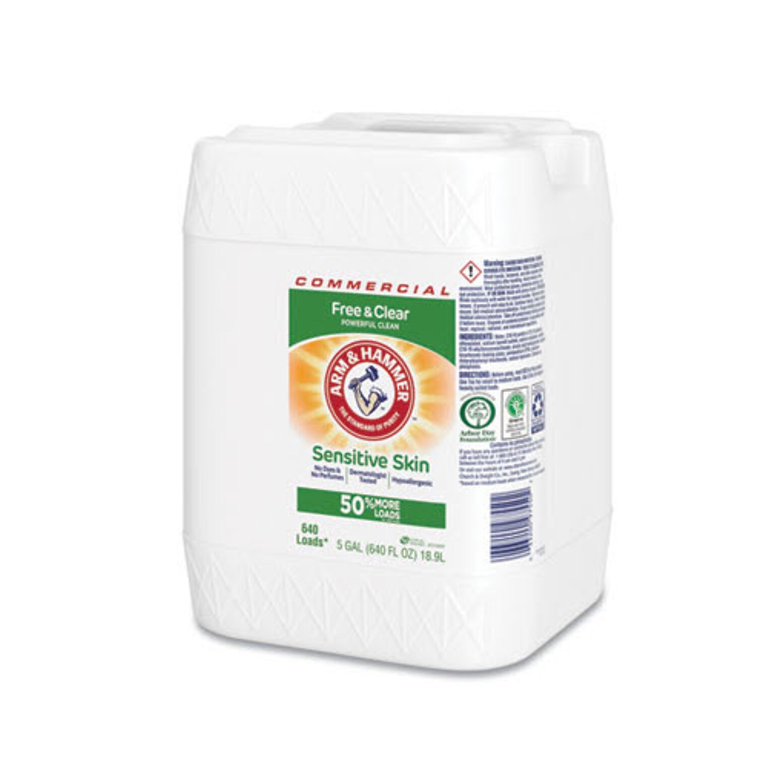 Arm & Hammer™ HE Liquid Laundry Detergent, Unscented, 640 oz. (CDC3320097550)