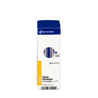 SmartCompliance 1 x 3 Fabric Adhesive Bandages, 40/Box (FAE-3101)