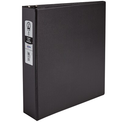 Avery 2 3-Ring Non-View Binders, Black (03501)