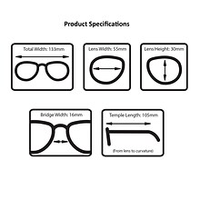 Boost Eyewear Reading Glasses, +1.25 Rectangular Frames Assorted Colors (27125