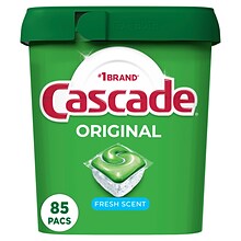 Cascade ActionPacs Dishwasher Detergent Pacs, Fresh Scent, 85 Pacs (18629)