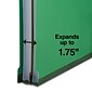 Quill Brand® End-Tab Partition Folders, 1 Partition, 4 Fasteners, Emerald Green, Letter, 15/Box (751034)