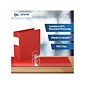 Davis Group Premium Economy 3" 3-Ring Non-View Binders, Red, 6/Pack (2314-03-06)