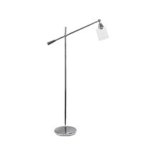 Lalia Home Studio Loft 55.5 Chrome Floor Lamp with Cylindrical Shade (LHF-5021-CH)