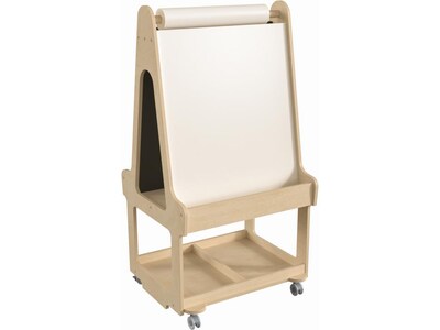 Flash Furniture Bright Beginnings Display Easel, 48.25", Brown Birch Plywood (MK-ME16768-GG)
