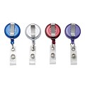 Advantus Clip On Badge Reels, Assorted Colors, 20/Pack (97759)