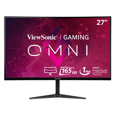 ViewSonic OMNI 27 Curved 165 Hz LCD Gaming Monitor, Black (VX2718-2KPC-MHD)