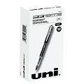 uniball Vision Elite Rollerball Pens, Micro Point, 0.5mm, Black Ink, 12/Pack (69000)