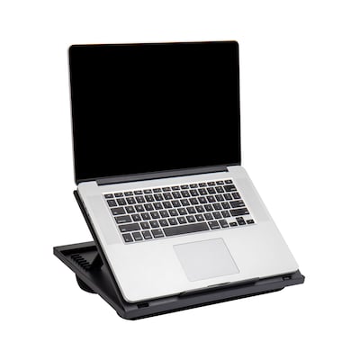 Mind Reader 11" x 14.75" Plastic Lap Desk, Black (LTADJUST-BLK)