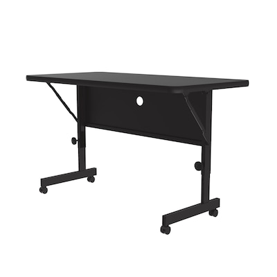 Correll Folding Table, 48x24 , Black Granite (FT2448TF-07)
