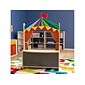 Flash Furniture Bright Beginnings Puppet Theater with Removable Curtains and Magnetic Chalkboard, Multicolor (MK-ME19202-GG)