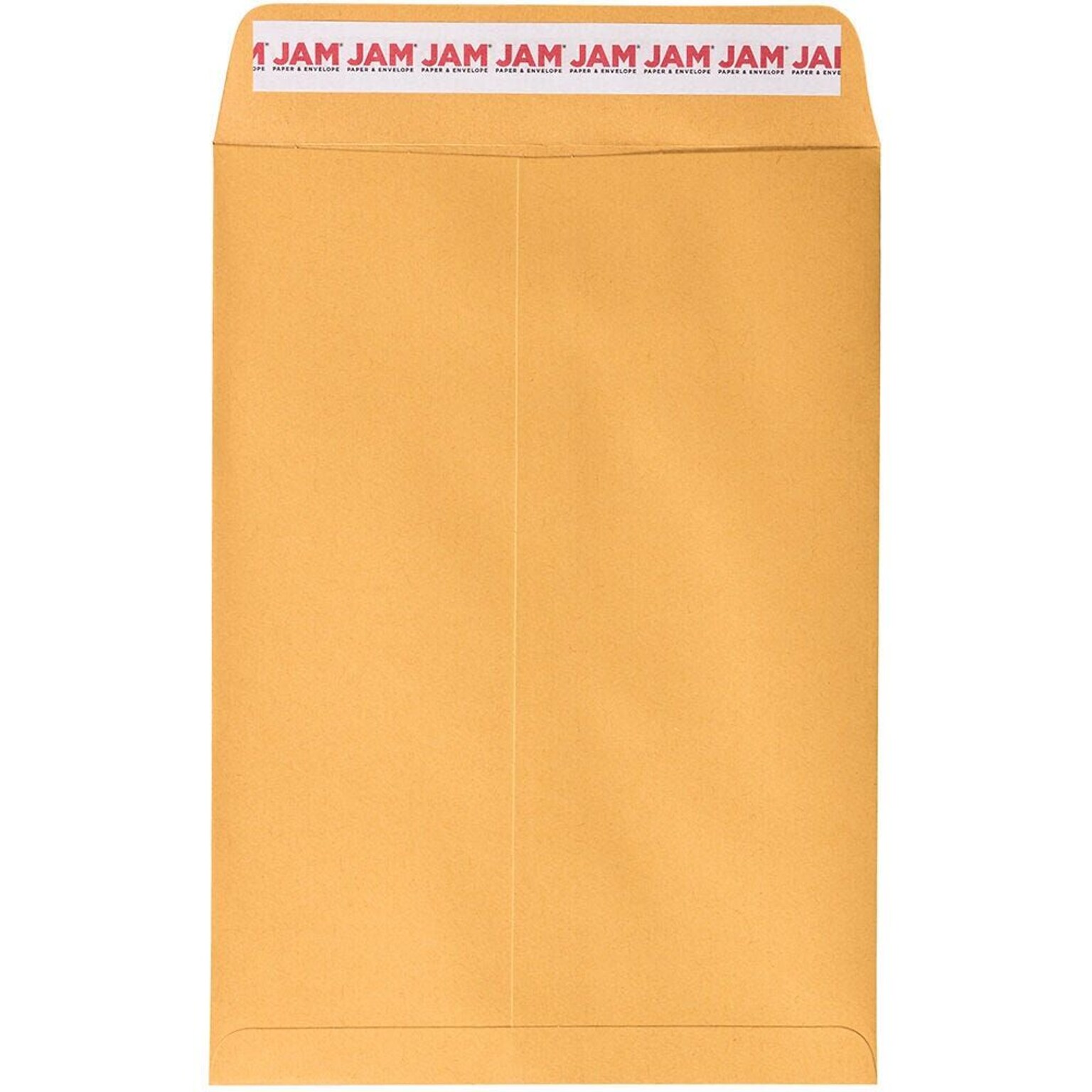 JAM Paper Self Seal Catalog Envelope, 10 1/2 x 7 1/2, Brown Kraft Manila, 50/Pack (13034230I)