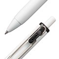 uni one Retractable Gel Pens, Medium Point, 0.7mm, Black Ink, Dozen (70362)