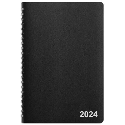 2025 Staples 5 x 8 Weekly & Monthly Appointment Book, Black (ST58454-25)