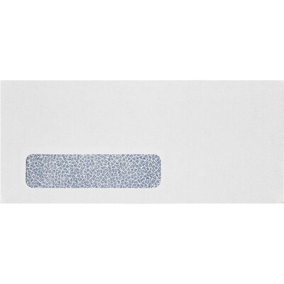 JAM PAPER #10 Window Envelopes (4 1/8 x 9 1/2), 24lb., Bright White w/ Security Tint, Laser Safe, 50