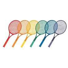 Champion Sports Plastic Tennis Racket Set, 21, Assorted Colors (CHSJTRSET)