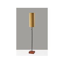 Adesso Trudy 62 Walnut Floor Lamp with Mustard Yellow Drum Shade (1569-28)