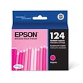 Epson T124 Magenta Standard Yield Ink Cartridge, Prints Up to 220 Pages (T124320-S)